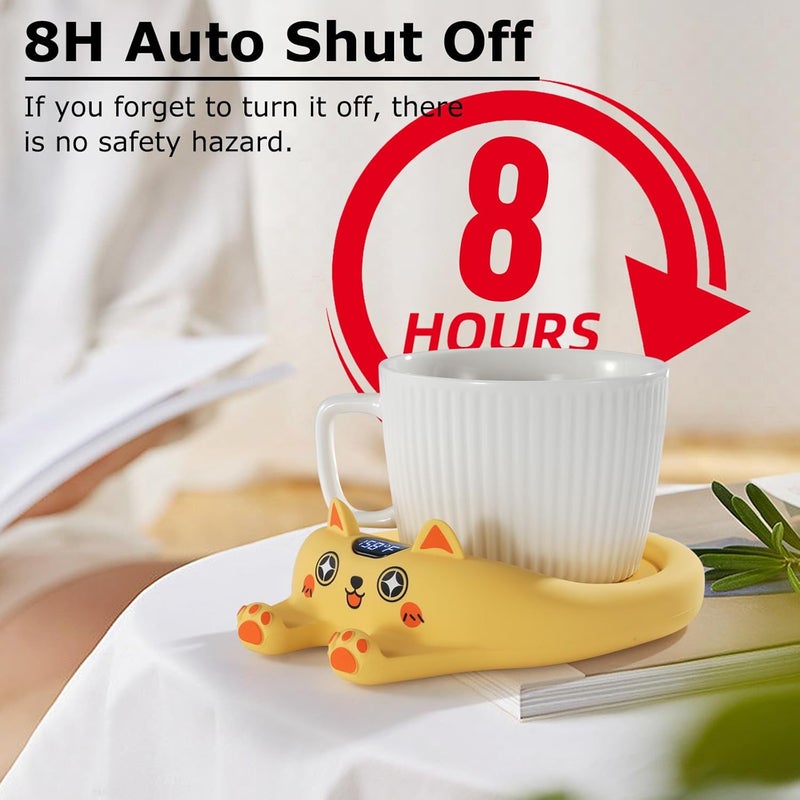 PUSEE Coffee Mug Warmer Auto Shut Off, 3 Temp Coffee Warmer for Desk, Candle Warmer Plate Safely Melt The Candle Releases Scents,Enjoy Your Warm Coffee Tea,Coffee Gifts for Women Men - Image 4